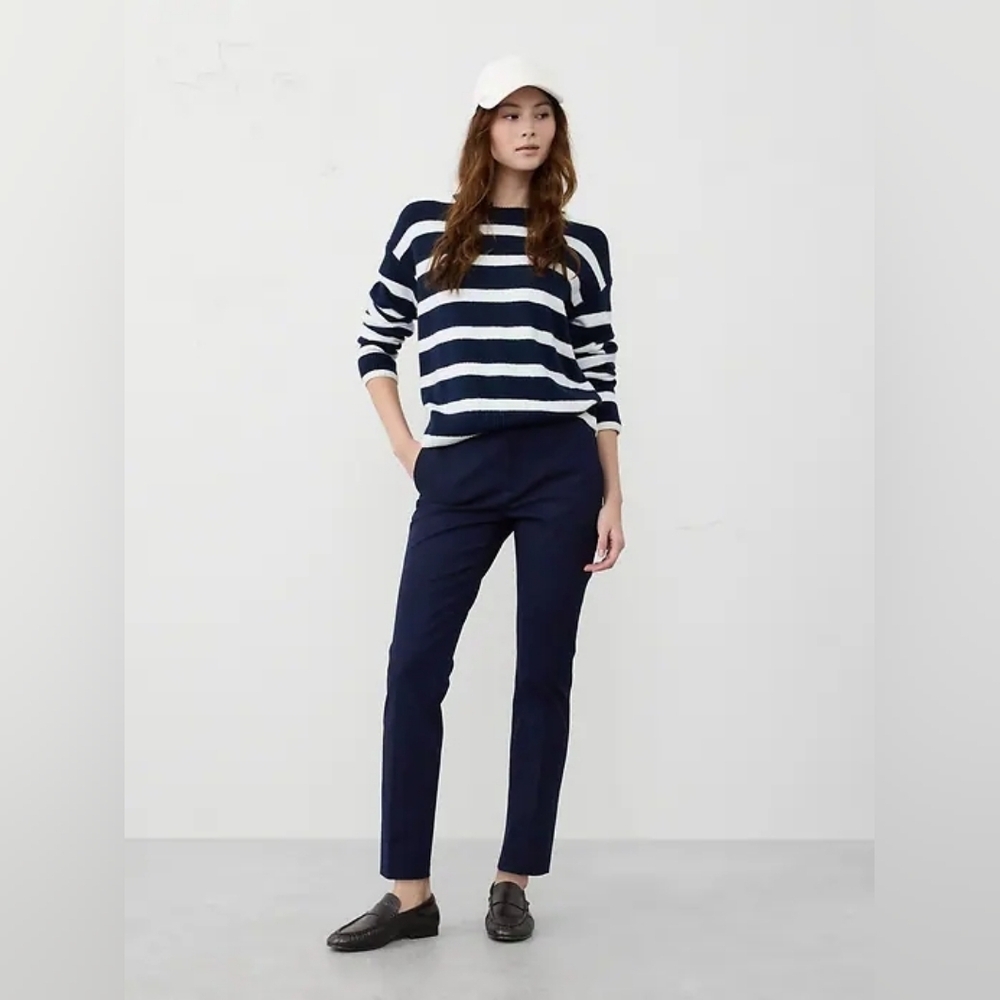 Banana Republic Sloan Slim High Rise Ankle Pants Navy Blue 00 PETITE NWT $100